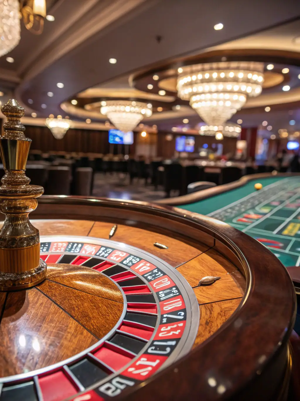 A visually appealing image of a digital roulette wheel spinning, highlighting the immersive casino experience available on 707 Bet VIP.